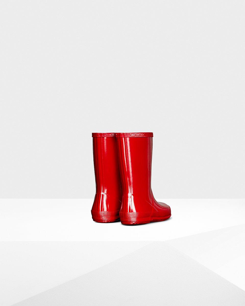 Kids Hunter Rain Boots Red - Original First Classic Gloss - 9056287-KH